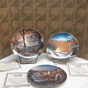 3 pc bundle of Terry Redlin plates